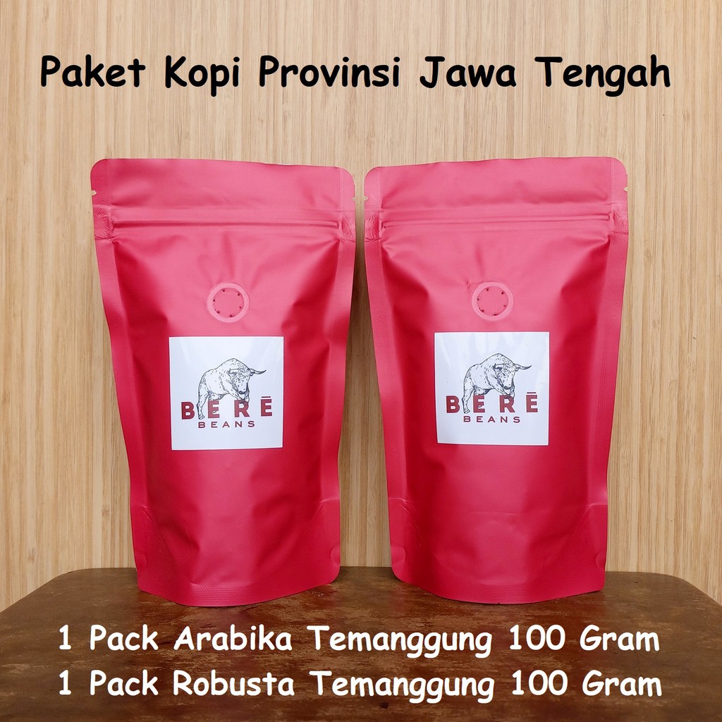 

PAKET KOPI PROVINSI JAWA TENGAH TEMANGGUNG Indonesia Arabika dan Robusta 100 GRAM Bubuk Coffee Bean