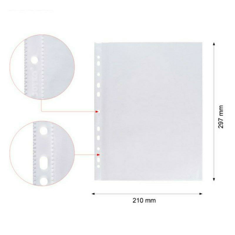 Sheet Protector Plastik Pocket Odrner Folio / A4 Joyko