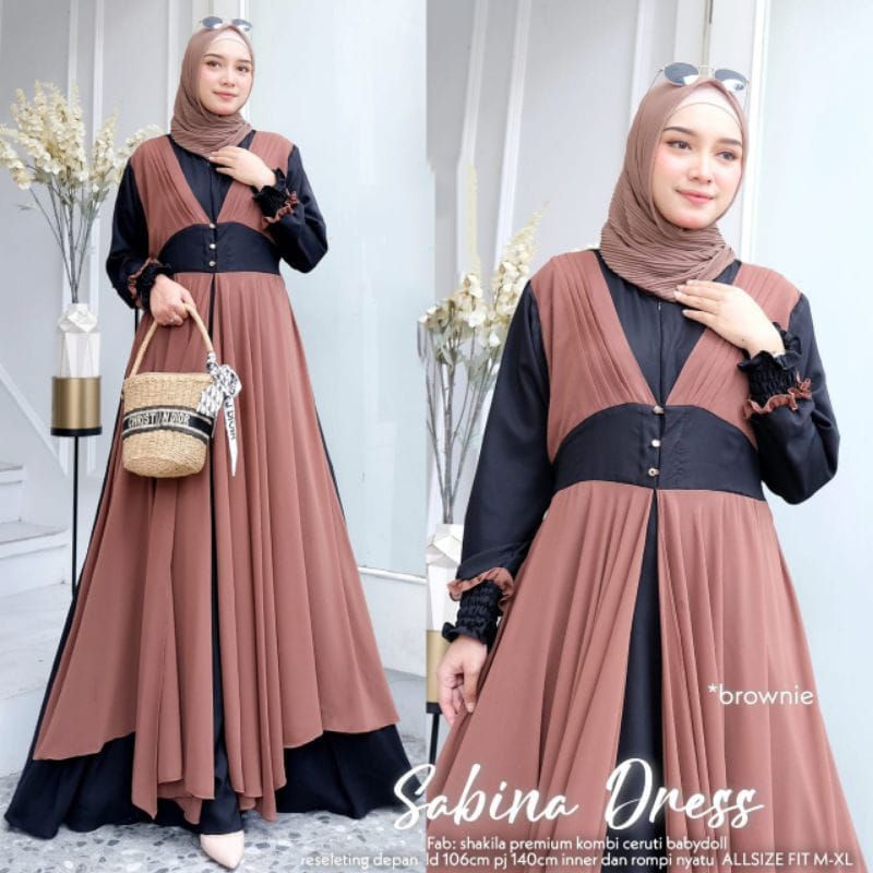 BAJU GAMIS TERBARU BUSANA MUSLIM WANITA DEWASA