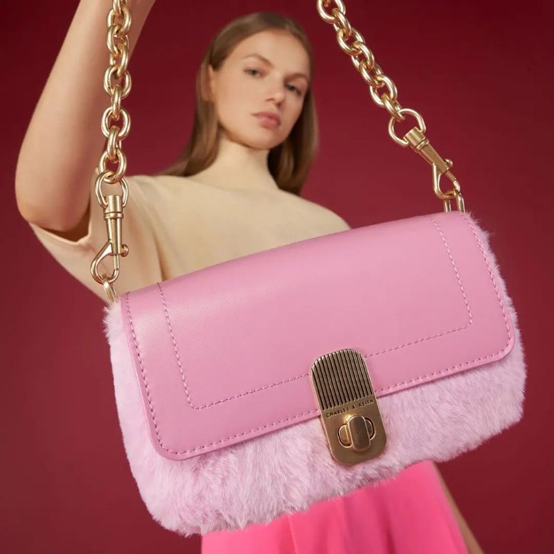 4.4 SALE | CK Enya Front Flap Turn-Lock Shoulder Bag