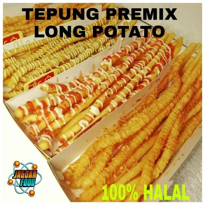 

Tepung premix long potato atau kentang panjang anti gagal 500grm