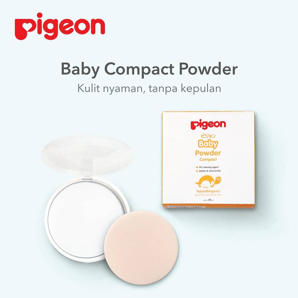 PIGEON BABY COMPACT POWDER WITH CHAMOMILE 45 GR / BEDAK BAYI