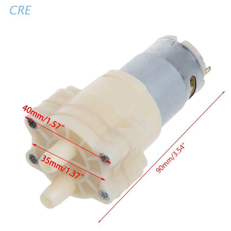 CRE  Priming Diaphragm Mini Pump Spray Motor 12V Micro Pump For Water Dispenser