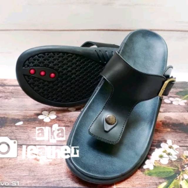 Sandal Kulit Pria Asli Sukaregang Garut Sandal Kulit Asli