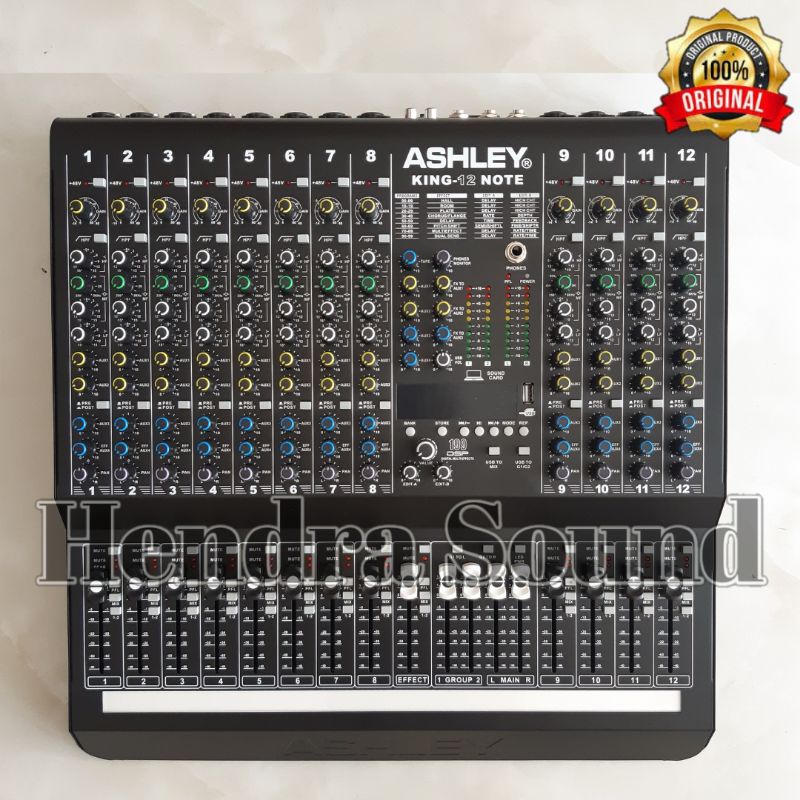 Mixer Audio Ashley King 12 Note (12 channel) ●TERBARU●