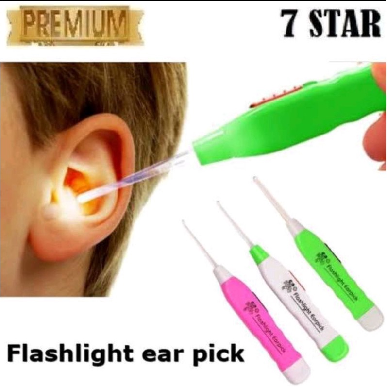 Earpick Pembersih Kotoran Telinga Korek Kuping Lampu Led