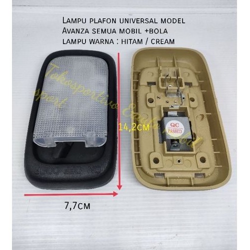 Lampu plafon mobil Lampu kabin interior tengah mobil universal model Avanza+bohlamp semua mobil