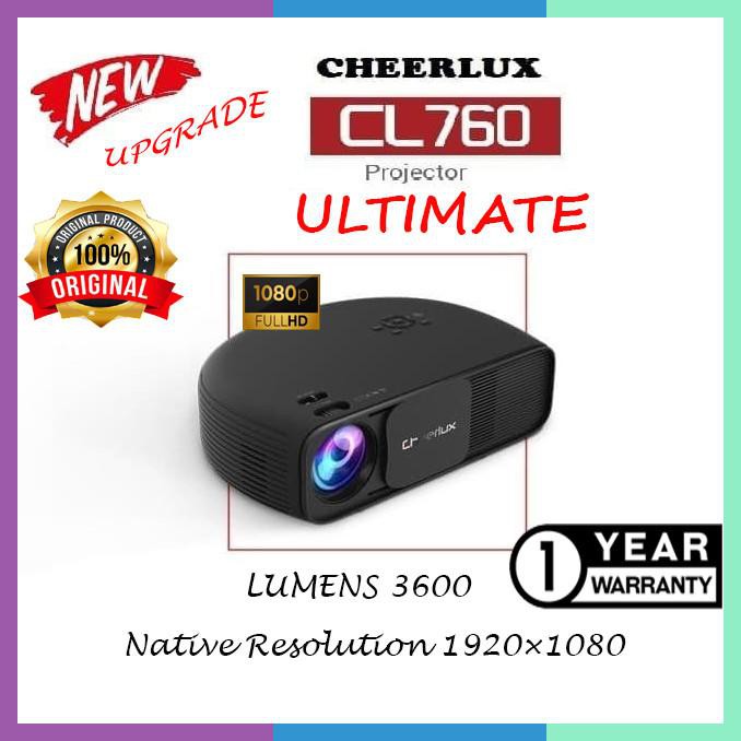 Cheerlux Cl760 Led Projector 3200 Lumens