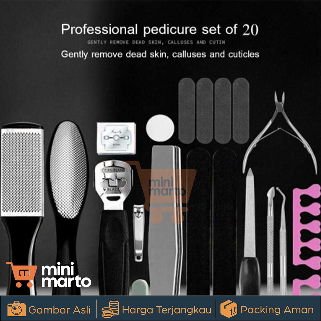 Perawatan Kaki Manicure Pedicure Set 20in1 Meni Pedi Foot Care - Minimarto