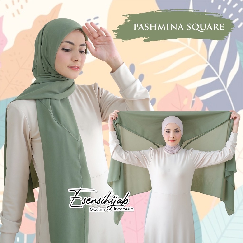 PASHMINA SQUARE CERUTY 180x75CM/PASHMINA BELLA SQUARE