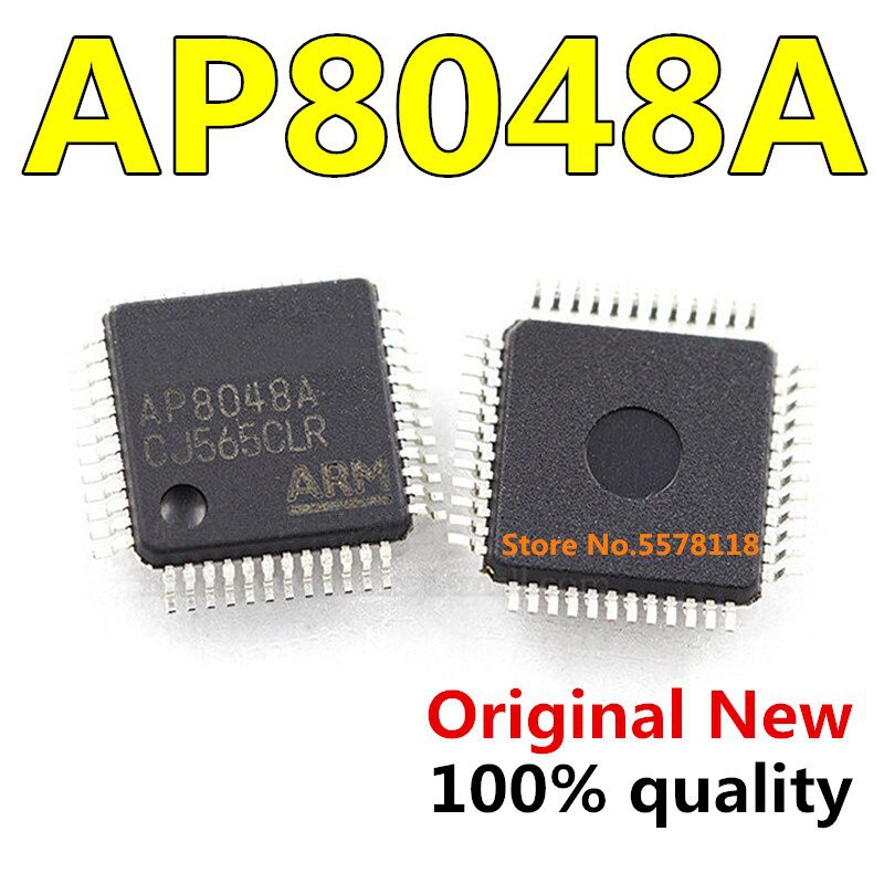 5-10pcs AP8048A AP8048B AP8048C LQFP48 Chipset100% Baru Original