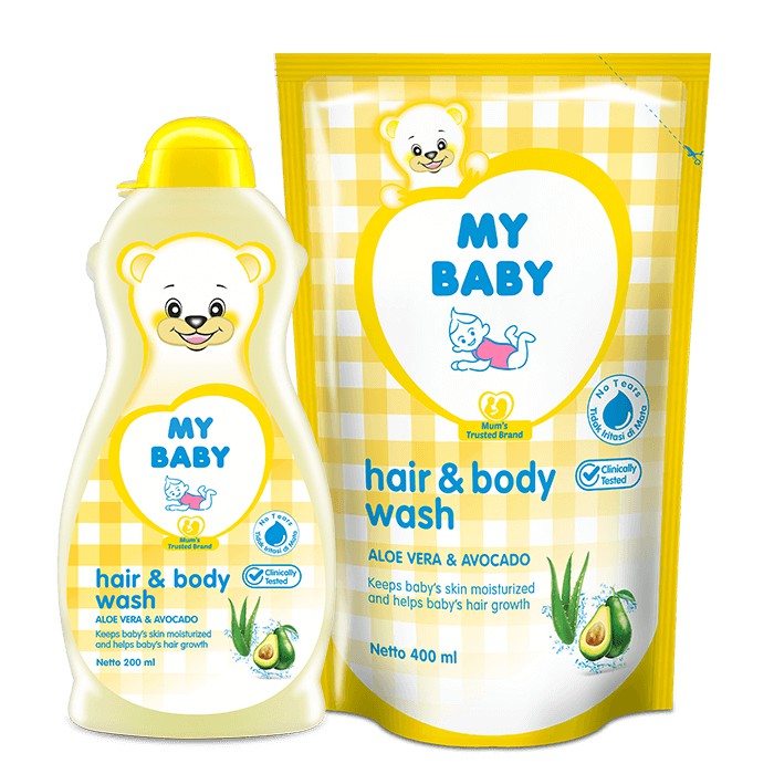 My baby hair & body wash 100 ML & 200 ML & REFILL 400 ML /SABUN CAIR