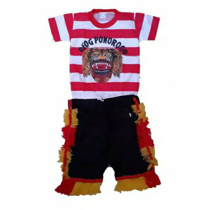 Kaos reog ponorogo anak // Baju jaranan anak laki laki // Baju barong anak / Baju reog ponorogo anak