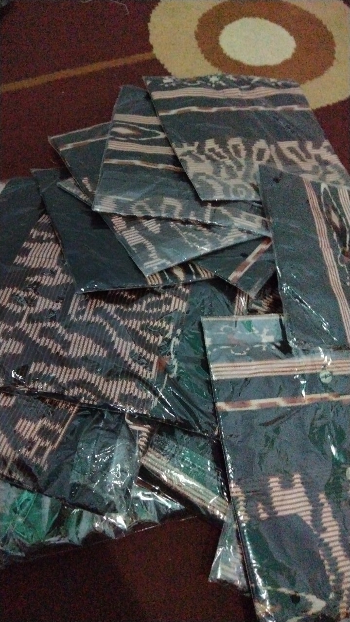 Batik Couple Keluarga Sania Ruffle Couple Batik Sarimbit Keluarga - Garansi Shopee Motif Terbaru