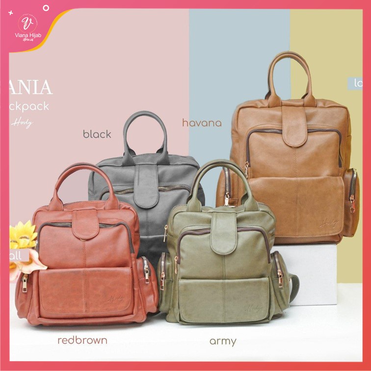 Tas Ransel Wanita Rania By Hody Backpack Small Large Bahan Syntetic Leather Waterproof Tas Sekolah