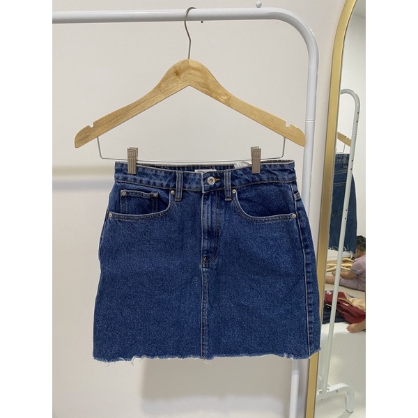 ZARA denim jeans skirt rok original size M TRF