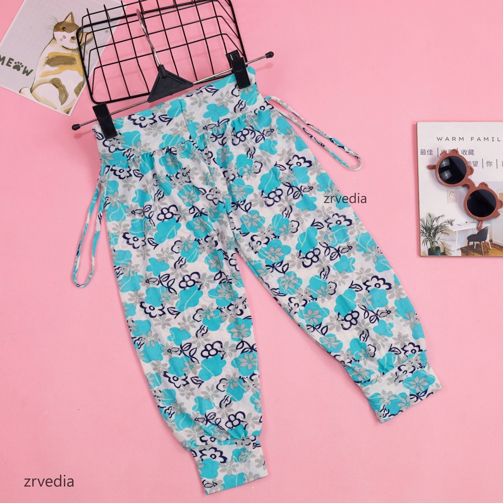 Aladin Carlissa uk 5-6 Tahun / Celana Panjang Anak Perempuan Murah Pants Bahan Adem Motif Grosir