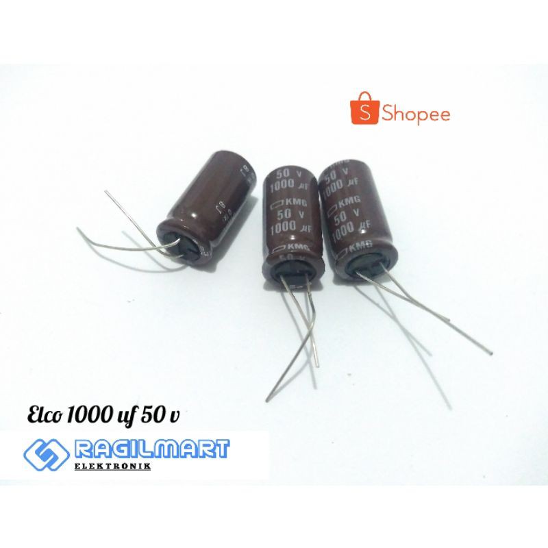 [ COD ] Capasitor  Elco 1000uf 50v - Kapasitor Elco 1000uf 50v