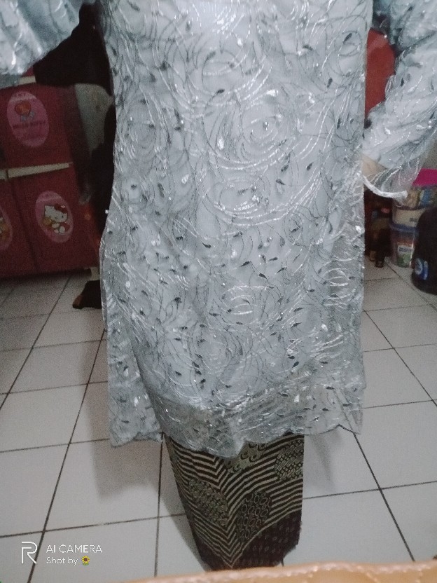 [new Arival] Batik Couple Najwa Brokat Tille-modern Batik Couple Sarimbit Brokat Kebaya - Bs111