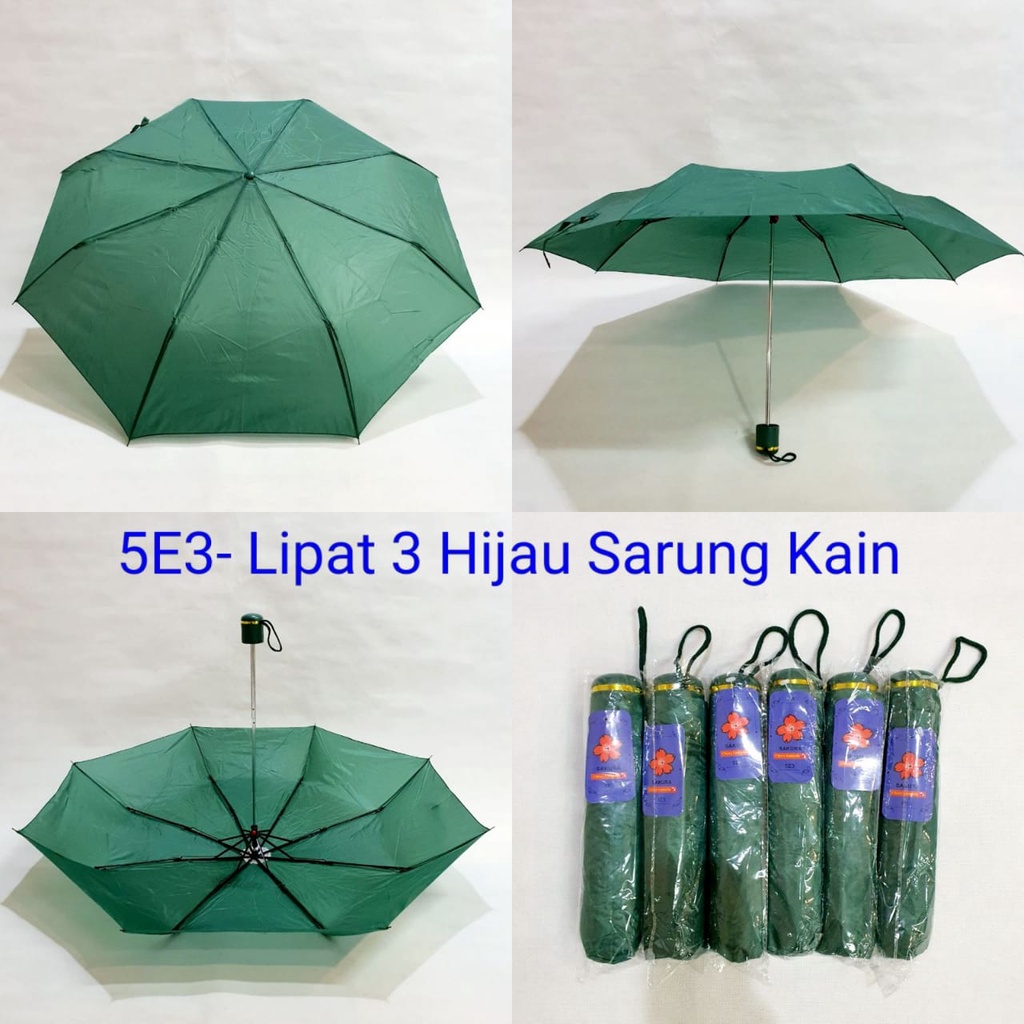 PAYUNG LIPAT PROMOSI POLOS HANDLE LIST SAKURA 5E1-5E9