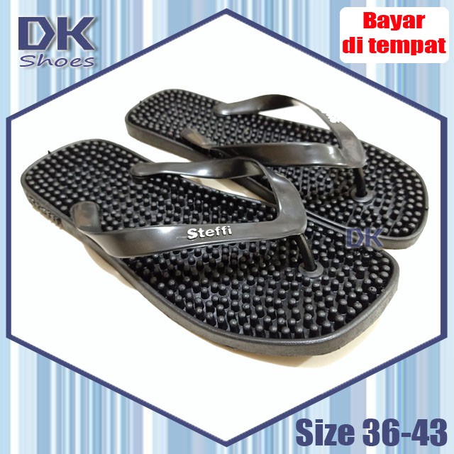 Steffi Sandal Kesehatan 36-43 / Sandal Rematik / Sandal Rumah / Sandal Wudhu / Sandal Karet Santai