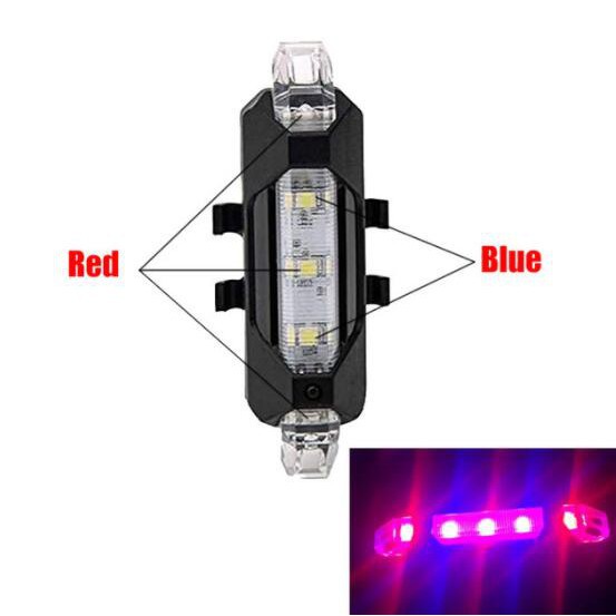 Grab Medan Lampu Belakang Sepeda USB Rechargeable Rear Tail Bike Portable Light Lamp DC-918 ROBESBON