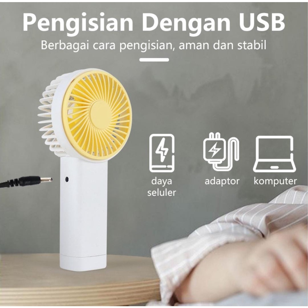 Kipas Genggam Tangan Lipat Handy Mini Fan Portable