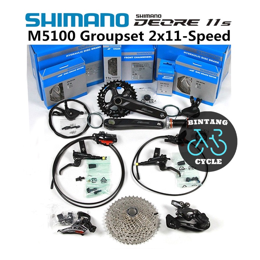 SHIMANO DEORE M5100 2X11SPEED Groupset DEORE M5100 GROUP SET