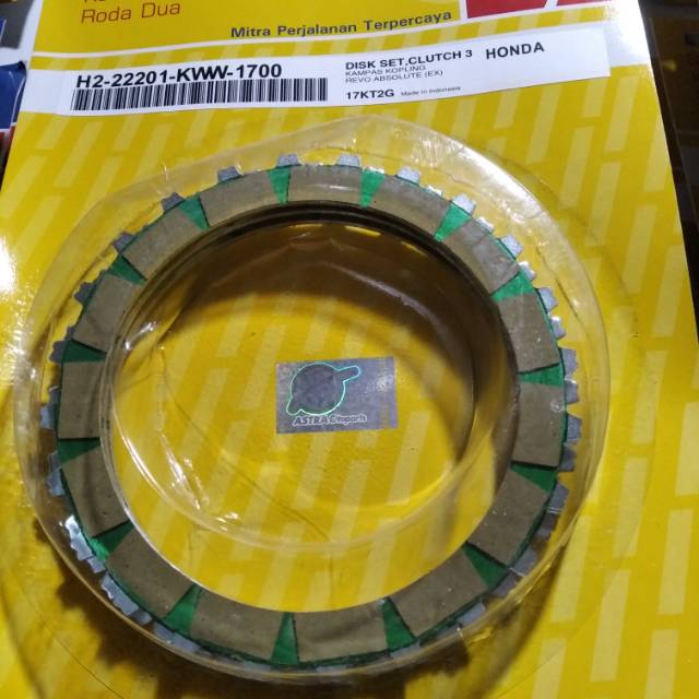 PLAT KOPLING REVO absolute aspira