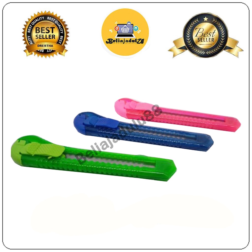 Beliajadulu88 pisau cutter plastik warna / cutter murah