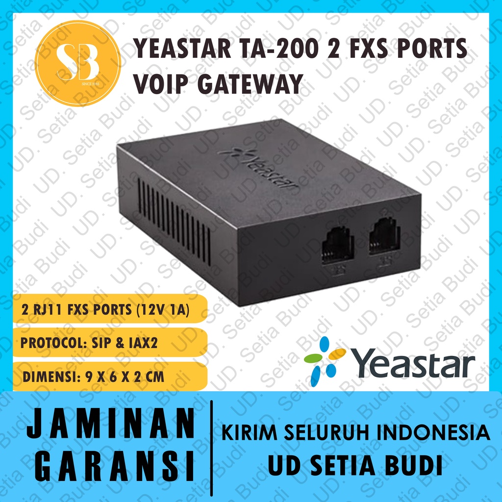 Yeastar TA200 2 FXS Ports VoIP Gateway