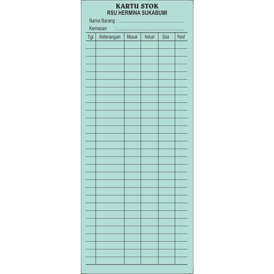 

Kartu stok / kartu stok obat isi 300