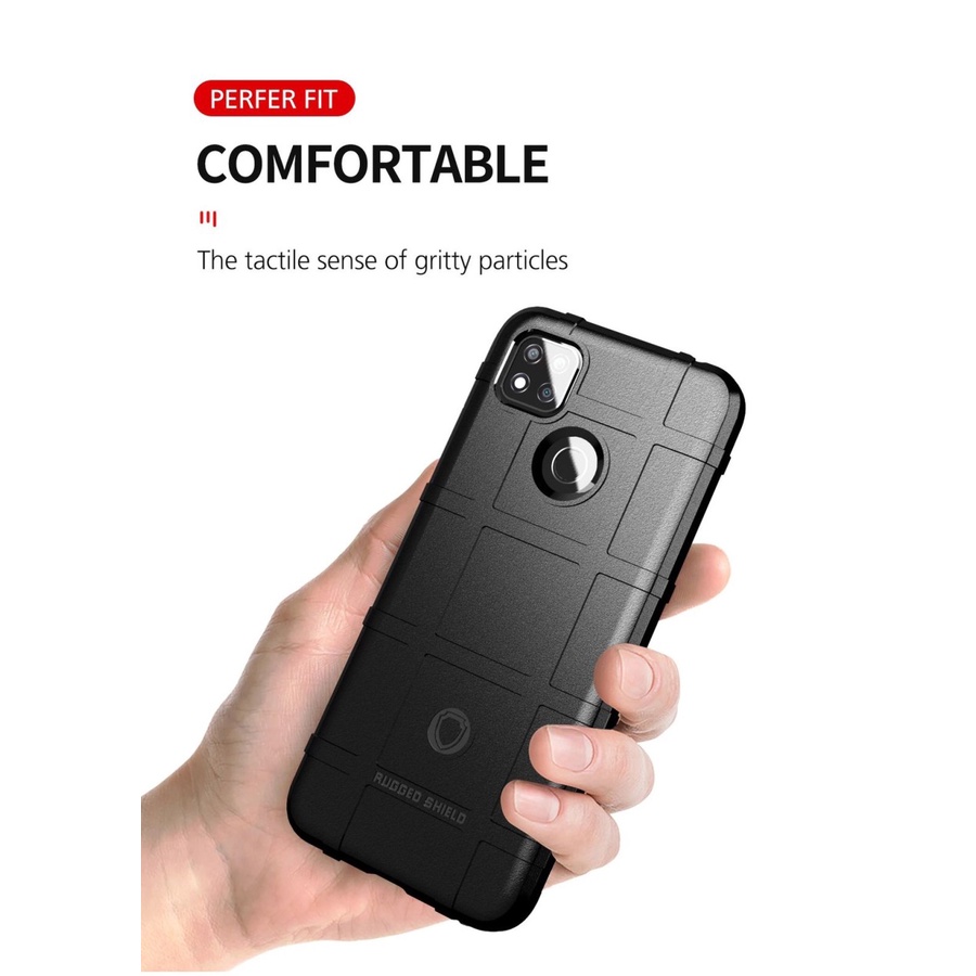 REDMI 10A / 9C COVER RUGGED SHIELD MILITARY PREMIUM CASE SILICONE SOFTCASE