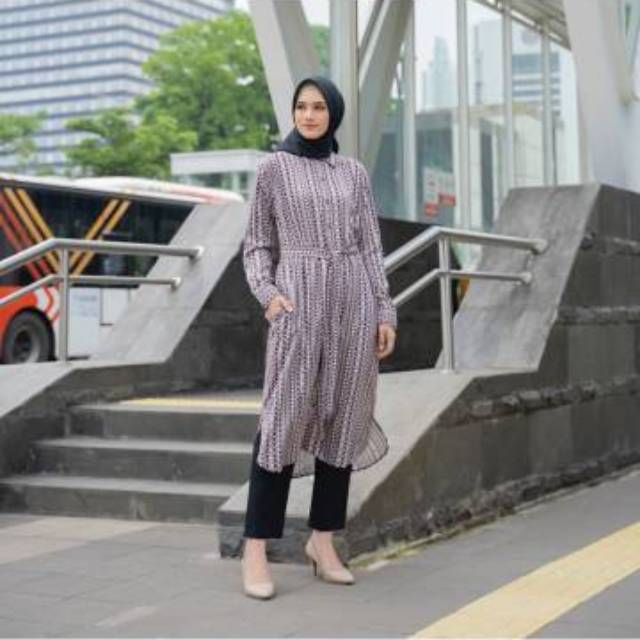 Samira tunik maroon by heaven lights