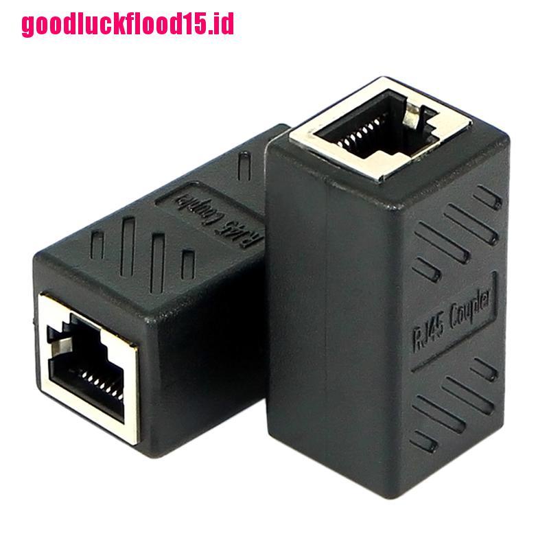 (LUCKID) Adapter Konektor LAN Ethernet RJ45 Female Ke Female CAT6