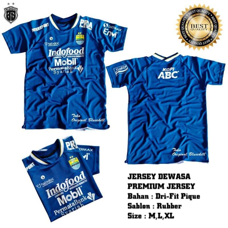 Jersey persib / baju jersey persib dewasa / atasan olah raga dewasa / baju sepak bola persib bandung / jersey persib premium terbaru terlaris