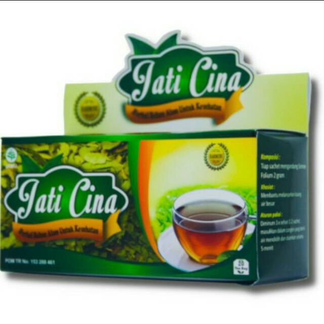 Teh Celup Daun Jati Cina Harmoni Pelangsing 100% Alami 1 Box Isi 20 Sachet