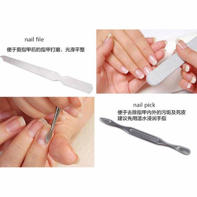 SET GUNTING KUKU TANGAN KAKI PERAWATAN ALIS TELINGA 7PCS MANICURE PEDICURE 7 in 1