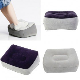 Bantal Angin Kaki Portabel Inflatable Relaxing Feet Tool - jj06114 - Gray