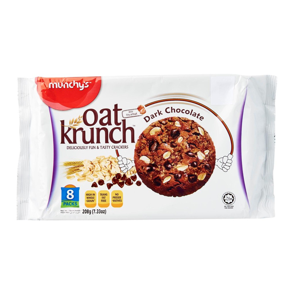 

MUNCHY'S OAT KRUNCH DARK CHOCOLATE 208GR
