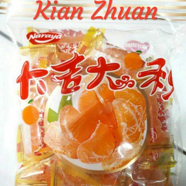 Naraya Orange Jelly Candy 500gr / Permen Jelly Jeruk