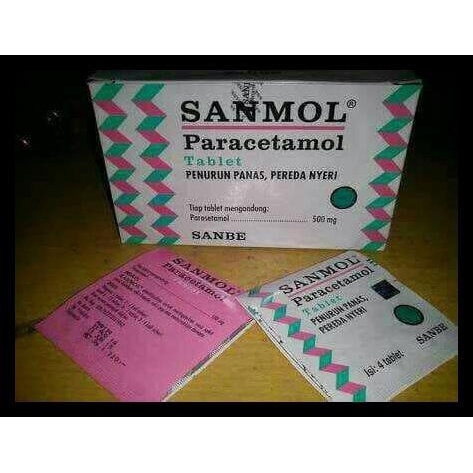 SANMOL TABLET PER 5 strip / Tablet Penurun Panas