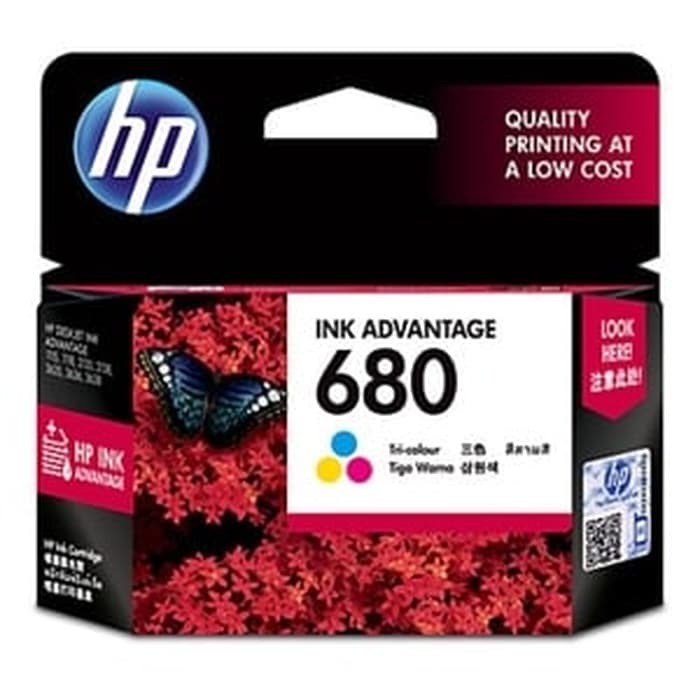 Catridge Tinta Printer HP 680 Colour Original