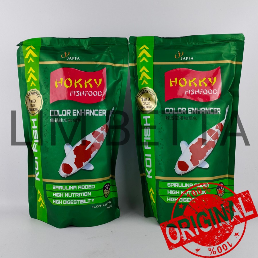 HOKKY COLOR ENHANCER 1 KG / HOKKY SPIRULINA / MAKANAN KOI - S