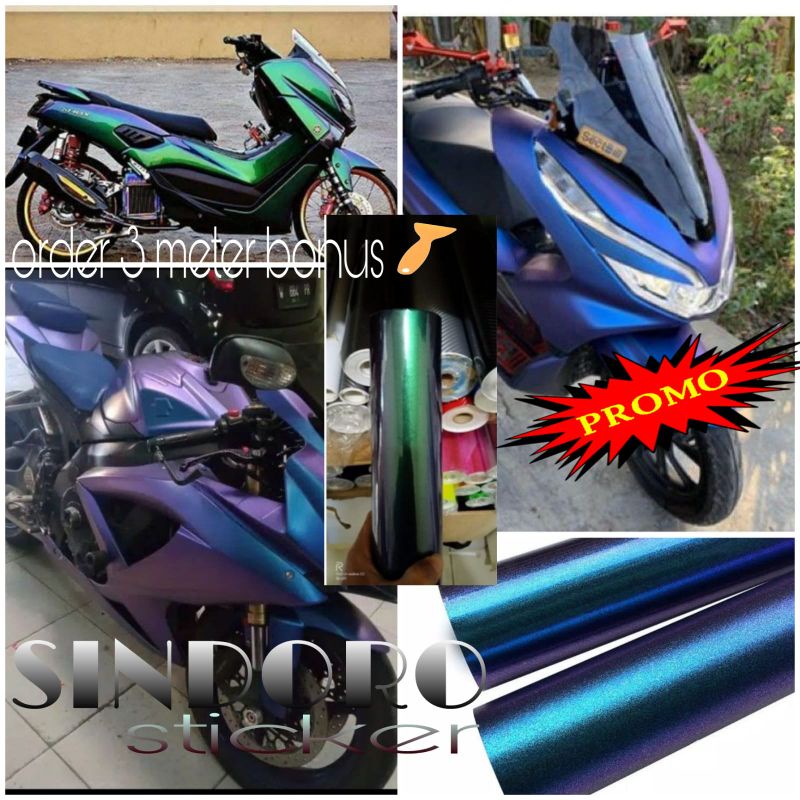 Stiker motor bunglon Skotlet motor bunglon Setiker motor Sekotlet motor sticker bunglon Scotlet bung