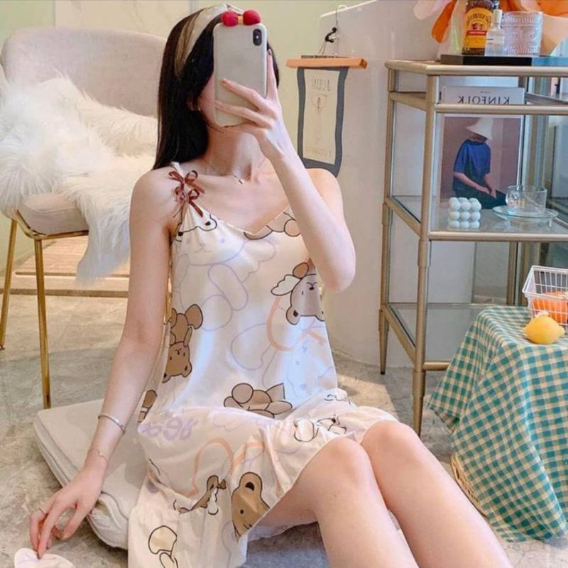 BUENO CREED - Daster Tidur Wanita Velona-Teddy