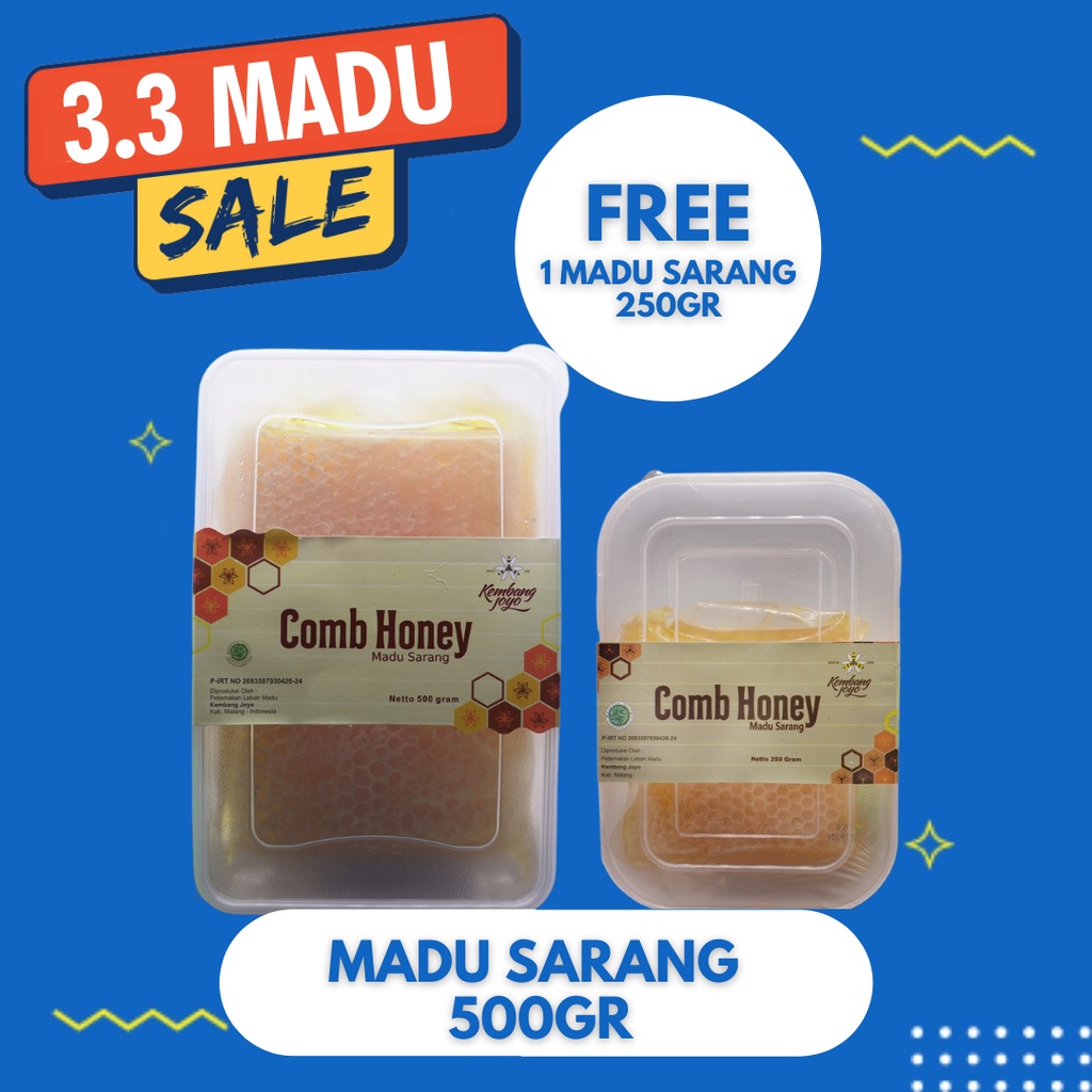 

Madu Kembang Joyo - Madu Sarang Comb Honey 500gram