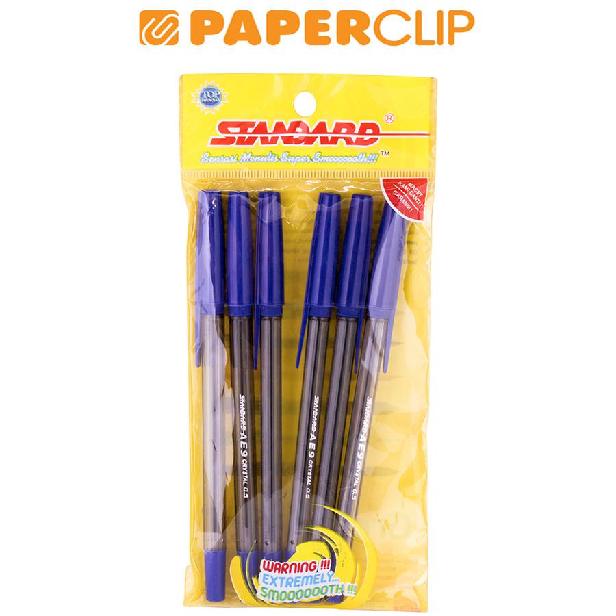

PULPEN / BALLPOINT STANDAR AE9 CRYSTAL 05 ISI 6 BLUE