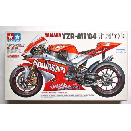 Tamiya 1/12 Yamaha YZR-M1 '04 No.7/33 Moto GP