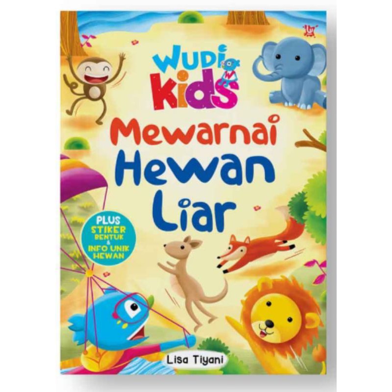 wudi kids mewarnai hewan liar(original 100%)